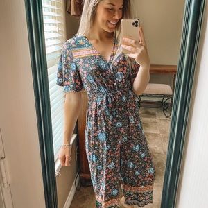 Umgee florals multicolored pants jumpsuit